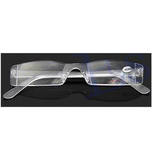Lunettes De Vue Transparentes Sans Monture Lunettes De Lecture Pour Sac De Cas Presbytie 2.00 Dioptries 