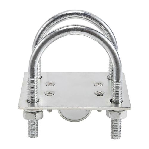 Support de pince de mât d¿antenne avec boulons en U Matériel de montage de tuyau de panneau de pince antirouille pour l¿hélium d¿antenne LoRa extérieur