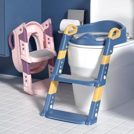 Generic - Siège de toilette entraîneur de toilettes pour enfants avec  escalier accessoire de toilette pour enfants siège de toilette pliable  réglable en hauteur pour toilettes d'une hauteur de 38 à 42