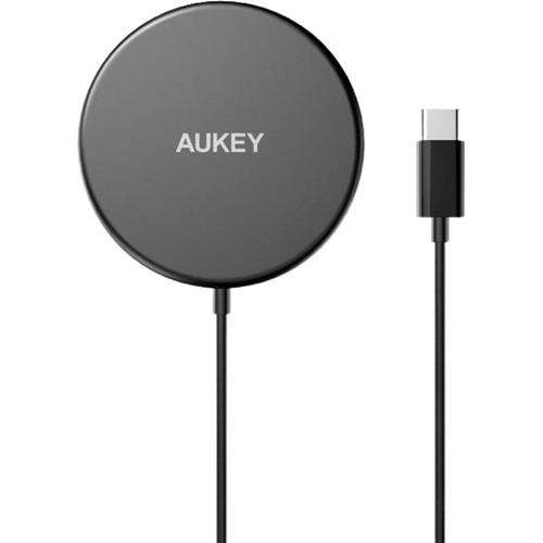 Aukey - Chargeur Magnétique 15w Sans Fil Aircore Noir