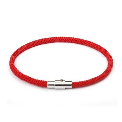 Bracelet Rouge Anorexique Pro Ana Fermoir Argent Anorexie Tca Trouble Comportement Alimentaire Symbole Femme Maigre Mince . Yoga Porte Bonheur Meditation. Neuf. Envoi Très Rapide Et Soigne.