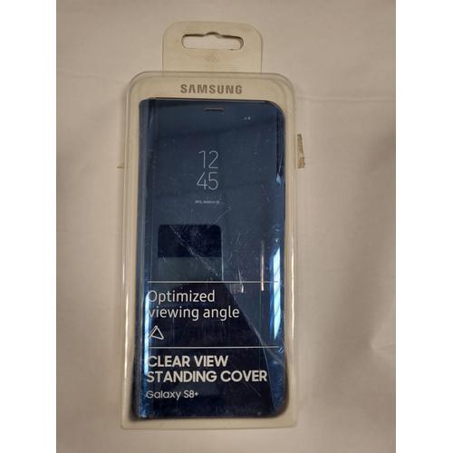 Samsung Galaxy S8+ Clear View Standing Cover Blue