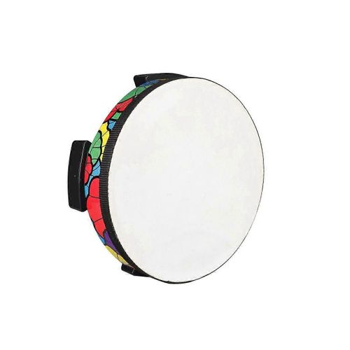 Tambour Au Sol Peau De Mouton Applique Tambourin Main-Percussion Instrument Enfants Musical Cadeau Enfant Jouet Éducatif