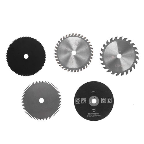 Ensemble de 5 PièCes de Lame de Coupe en Carbure Petite Lame de Scie Circulaire 85Mm Bois MéNage Bricolage Lame de Scie