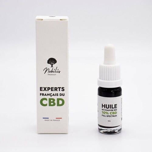 Huile De Chanvre Naturelle Bio Cbd De 10% Full Spectrum 10ml 