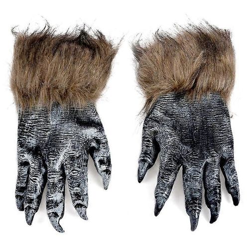 1 Paire De Gants De Loup Masque Animal Masque Ensemble Masquerade Wolf (Taille : L, Couleur : Noir)