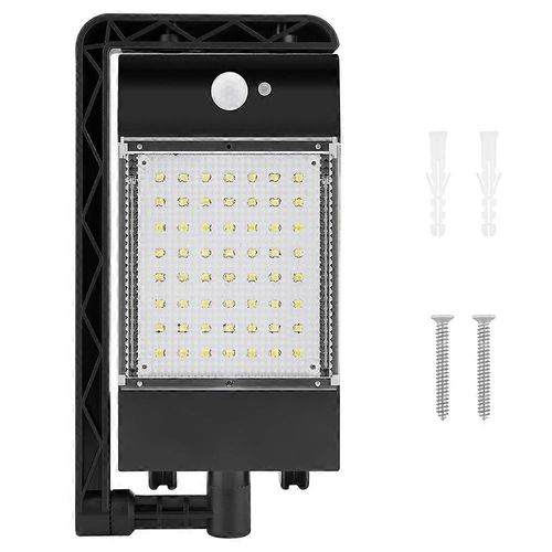 Réverbère solaire 70LED capteur de mouvement avec 3 modes Marche / arrêt automatique du crépuscule à l¿aube étanche pour le stationnement