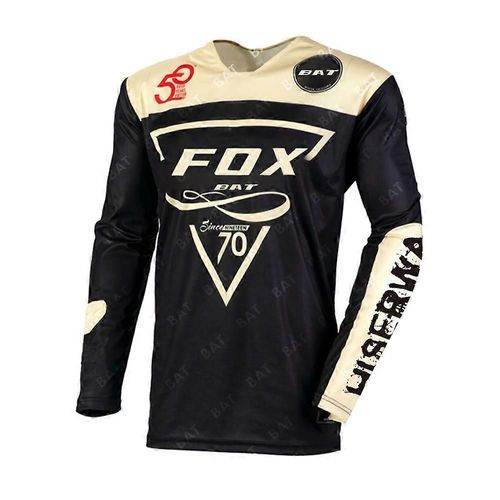 Bat Fox Manches Longues Motocross Cyclisme Jersey - Offroad Dh Mountain Bike Mtb Shirt - Vêtements Moto Homme C-L008