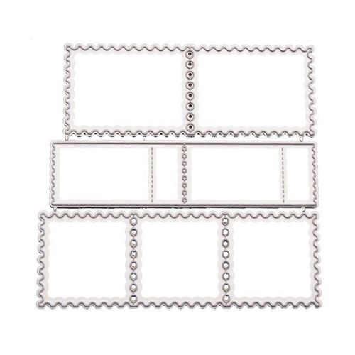 Tampons Cadre Gaufrage Pochoir Matrices Coupées Bord Métallique Découpes Matrices Pour Scrapbooking Bricolage Album Papier Cartes Art Artisanat Décor
