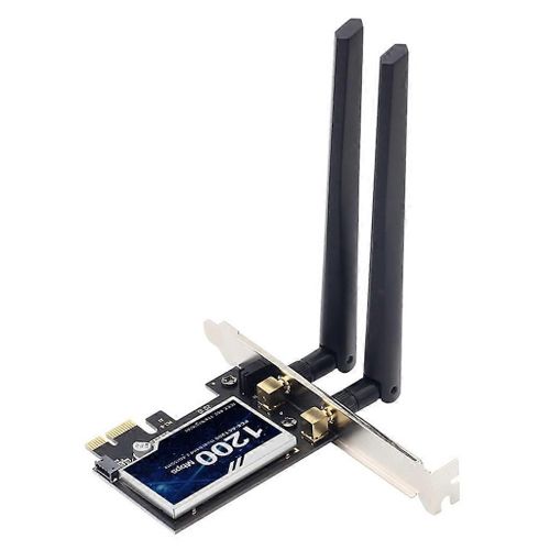 Carte WLAN 1200Mb Pcie 2.4G/5G Adaptateur réseau Wifi bi-bande BT4.0 PCE-AC1200