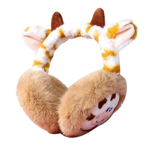 Lapin Fourrure Animal Cache-Oreilles Tacheté Cache-Oreilles Multicolores Hiver