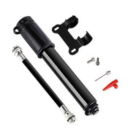 Mini Pompe À Vélo Pour Presta Et Schrader 100 Psi Avec Kits De Montage, Légère