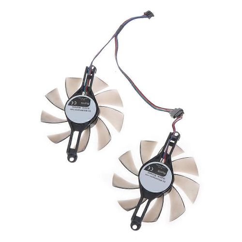 80mm/3.15in VGA Ventilateur Refroidissement Carte Graphique pour Carte Graphique Radeon RX 580 RX5500 XT
