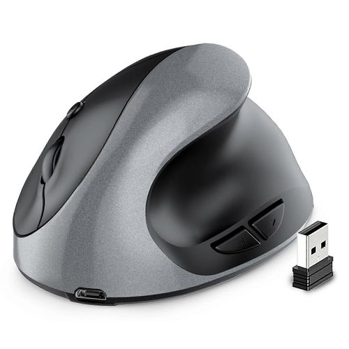 Souris sans fil verticale optique Souris ergonomique rechargeable pour ordinateur portable PC