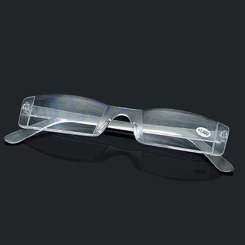 Lunettes De Vue Transparentes Sans Monture Lunettes De Lecture Pour Sac De Cas Presbytie 1.00 Dioptries 