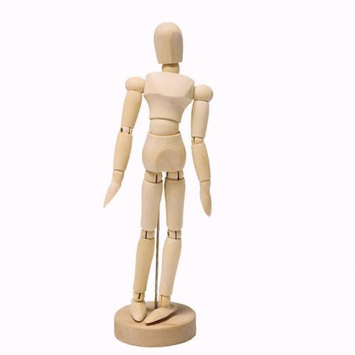 1Pc Artiste Membres Mobiles Mâle En Bois Figure Modèle Mannequin Art Classe Croquis