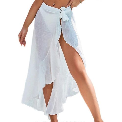 Paréo Coverups Pour Femmes Beach-Wrap Jupe Maillot De Bain Wrap Long Swim-Pareo