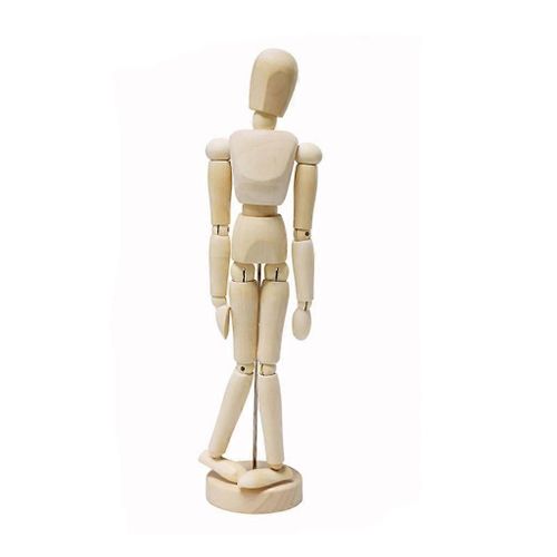 1Pc Artiste Membres Mobiles Mâle En Bois Figure Modèle Mannequin Art Classe Croquis