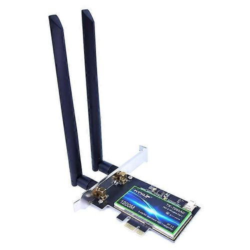 Carte Wifi double bande 7265AC Adaptateur réseau 2.4g/5g 802.11ac BT 4.2 avec antenne