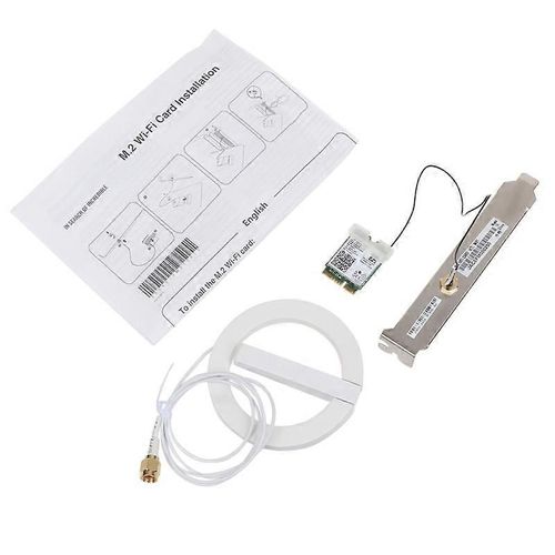 Carte Wifi Double Bande 2.4G / 5G Adaptateur Réseau 802.11ac BT 5.0 (Antenne + Support)
