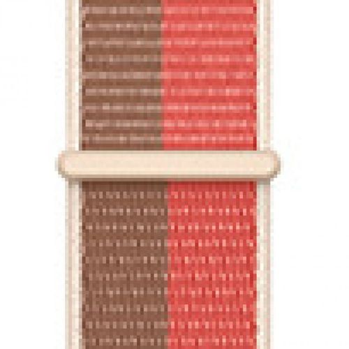 Applicable À Apple Watch Iwatch10 Génération 98se Nouveau Bracelet En Nylon Velcro Tissé Sport Couleur-Pomelo Rose 102#, Pomelo Beige, Blé Rose - 38/40/41 Mm
