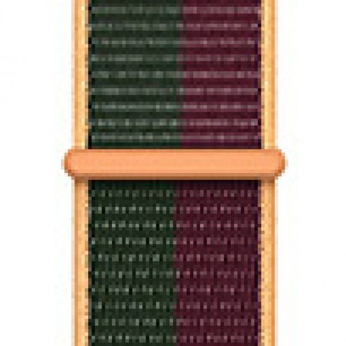 Applicable À Apple Watch Iwatch10 Génération 98se Nouveau Bracelet En Nylon Velcro Tissé Sport Couleur-Cerise Noire 103# - 38/40/41 Mm