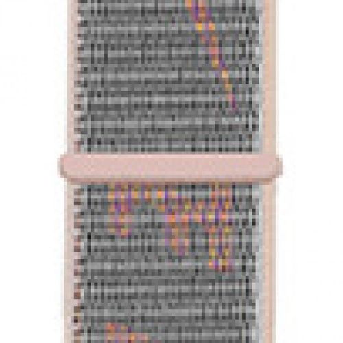 Applicable À Apple Watch Iwatch10 Génération 98se Nouveau Bracelet En Nylon Velcro Tissé Sport Couleur-110# Naik Rose Sable - 38/40/41 Mm