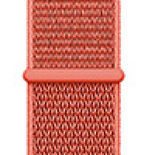Applicable À Apple Watch Iwatch10 Génération 98se Nouveau Bracelet En Nylon Velcro Tissé Sport Couleur-Abricot Nectarine 23# - 38/40/41 Mm