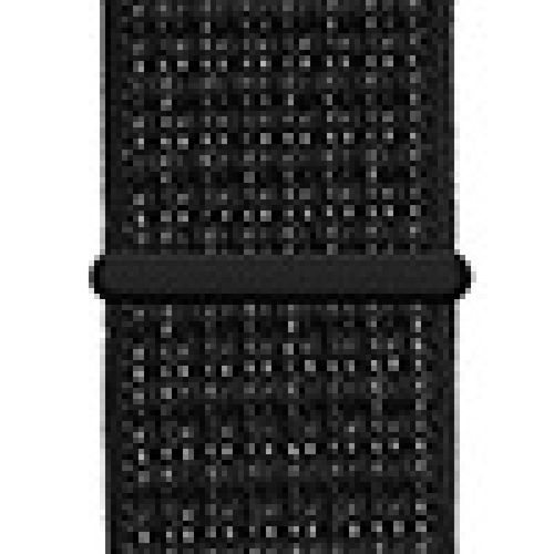 Applicable À Apple Watch Iwatch10 Génération 98se Nouveau Bracelet En Nylon Velcro Tissé Sport Couleur-22# Rcflcctor Noir Réfléchissant Noir - 38/40/41 Mm