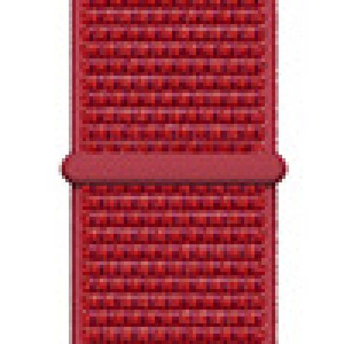 Applicable À Apple Watch Iwatch10 Génération 98se Nouveau Bracelet En Nylon Velcro Tissé Sport Couleur-28# Rouge - 38/40/41 Mm