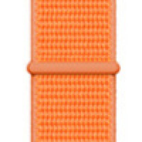 Applicable À Apple Watch Iwatch10 Génération 98se Nouveau Bracelet En Nylon Velcro Tissé Sport Couleur-Papaye 35# - 38/40/41 Mm