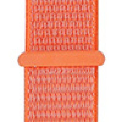 Applicable À Apple Watch Iwatch10 Génération 98se Nouveau Bracelet En Nylon Velcro Tissé Sport Couleur-4# Orange Épicée - 38/40/41 Mm