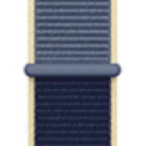 Applicable À Apple Watch Iwatch10 Génération 98se Nouveau Bracelet En Nylon Velcro Tissé Sport Couleur-Bleu D'alaska 45# - 38/40/41 Mm