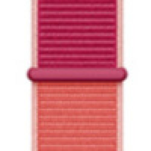 Applicable À Apple Watch Iwatch10 Génération 98se Nouveau Bracelet En Nylon Velcro Tissé Sport Couleur-Grenade 47# - 38/40/41 Mm