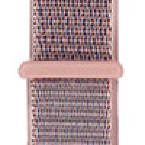 Applicable À Apple Watch Iwatch10 Génération 98se Nouveau Bracelet En Nylon Velcro Tissé Sport Couleur-Sable Rose 5# - 38/40/41 Mm