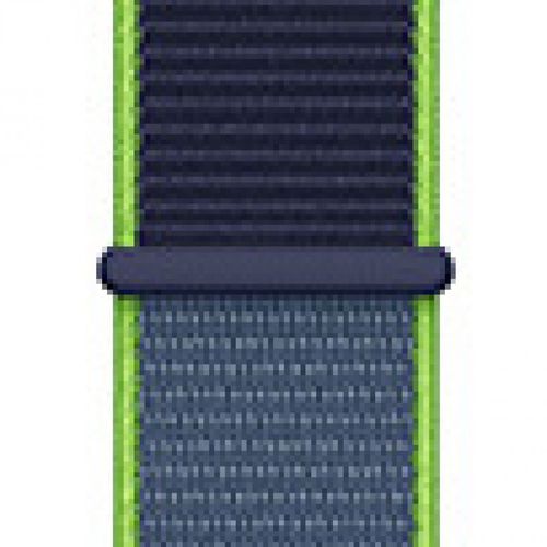 Applicable À Apple Watch Iwatch10 Génération 98se Nouveau Bracelet En Nylon Velcro Tissé Sport Couleur-57# Vert Citron - 38/40/41 Mm