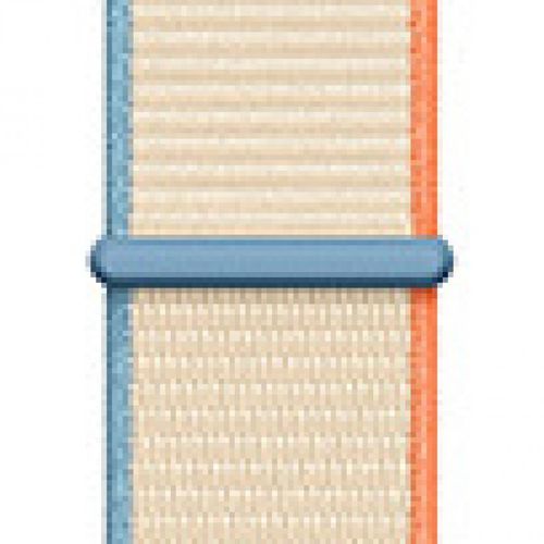 Applicable À Apple Watch Iwatch10 Génération 98se Nouveau Bracelet En Nylon Velcro Tissé Sport Couleur-66# Crème Blanc Laiteux - 38/40/41 Mm