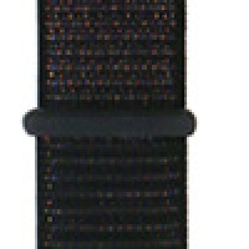 Applicable À Apple Watch Iwatch10 Génération 98se Nouveau Bracelet En Nylon Velcro Tissé Sport Couleur-7# Noir - 38/40/41 Mm