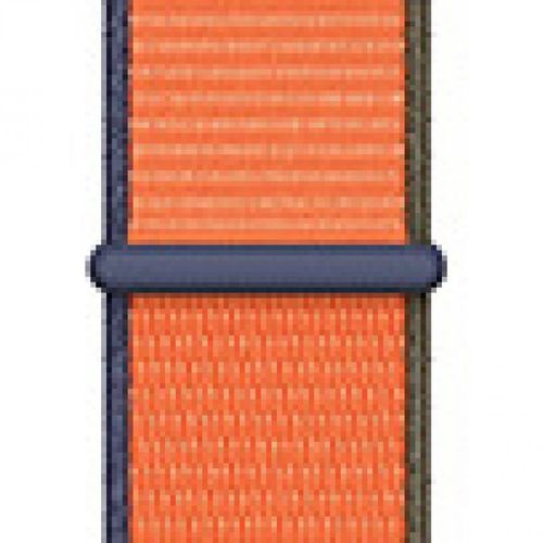 Applicable À Apple Watch Iwatch10 Génération 98se Nouveau Bracelet En Nylon Velcro Tissé Sport Couleur-Kumquat Orange Doré 70# - 38/40/41 Mm