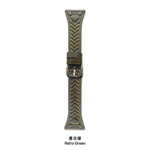 Bracelet En Cuir Gaufré En Forme De C?ur Pour Montre Huawei Gt5/4 Gt32 Advanced Watch432pro-Rétro Vert - [Interface 22 Mm] Huawei Gt4/Mâle (Cadran 46 Mm)