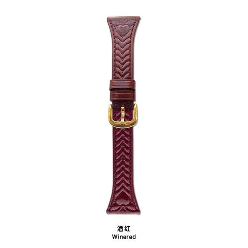 Bracelet En Cuir Gaufré En Forme De C?ur Pour Montre Huawei Gt5/4 Gt32 Advanced Watch432pro-Bourgogne-[Interface 18 Mm] Huawei Gt4/Femelle (Cadran 41 Mm)