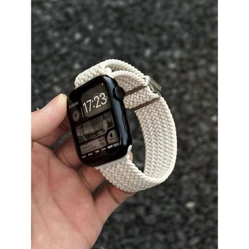 S10 Nouvelle Aspiration Magnétique Tressée En Nylon Adaptée Au Bracelet Apple Watch Applewatch789iwatch65432 Génération 1-Starlight Couleur-S10 46 Mm