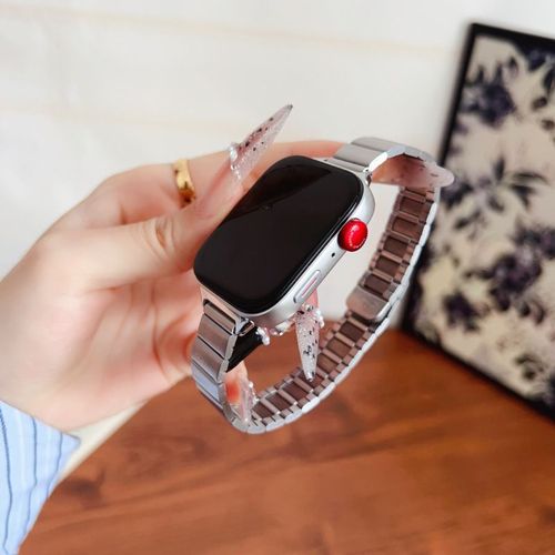 Bracelet Magnétique En Métal À Une Perle Adapté Aux Bracelets Iwatchs10 Apple Huawei Fit3/Gt543 Xiaomi 89-Argent - Applicable : Huawei Gt4-41 Mm