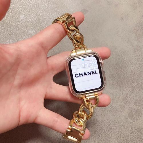 Bracelet De Montre Apple Watch 8 Génération 76543 Pour Femme S9, Style Petit Parfum, Métal Avancé, Applicable Iwatch 10-Vintage Gold-41 Mm (7e/8e/9e Génération)