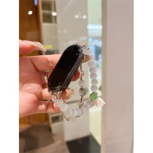 Dessin Animé Mignon Adapté Au Bracelet Xiaomi 345678nfc Pierre ?Il De Chat Chien Cannelle Redmi23 Nouveau Muguet-Bracelet ?Il De Chat En Pierre De Muguet Pour Xiaomi 7pro Avec Étui Argenté
