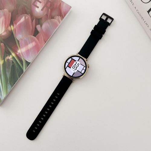 Bracelet De Montre Huawei Gt4 41 Mm, Bracelet En Silicone Élégant En Céramique Pour Femme Gt2/3/4pro-Auto-Test Noir : 22 Mm