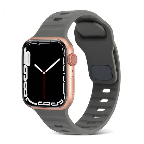 Bracelet Sport En Silicone Liquide De Qualité Supérieure Pour Apple Watch 36789 Se, Apple Watch Iwatch 4-10# Gris Foncé - 38 Mm/40 Mm/41 Mm