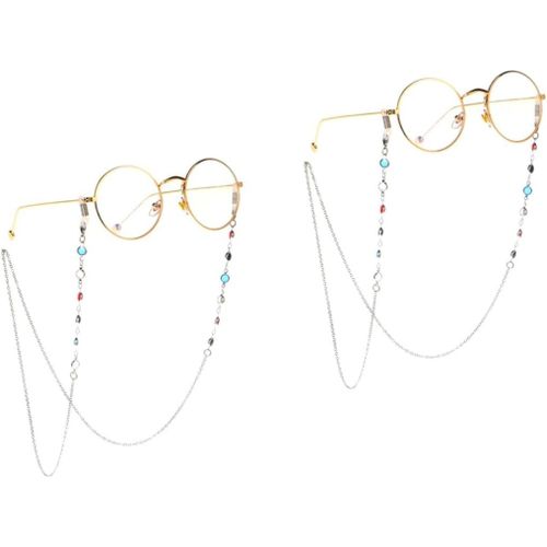 Sangle De Sécurité Pour Lunettes 2 Pièces Sangle De Support Pour Lunettes Chaîne De Lunettes Cordon De Retenue Pour Lunettes Ancienne Fleur