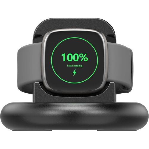 Station De Charge Compatible Pour Fitbit Sense/Sense 2/Fitbit Versa 4/Versa 3,Support De Chargement Avec Câble,Support Magnétique Pour Fitbit Sense/Sense 2/Versa 3/Versa 4(1 Pièce-Noir)