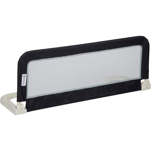 Portable Bed Rail,Barrière De Lit Enfant Pliable,18 Mois-5 Ans,Barrière De Sécurité Enfant Lit,Tissu En Maille,Facile À Installer,Auto-Verrouillage,Facile À Transporter,Dark Grey